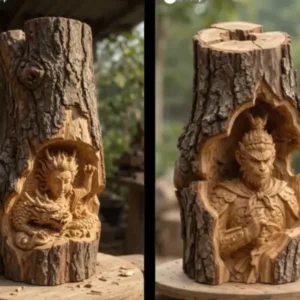 PROMPT ESCULTURAS EN TRONCO DE MADERA #14